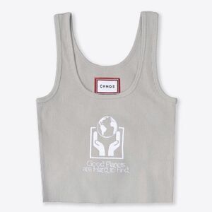 CHNGE Sree Santhosh Best Selling OPOPED Zero Waste Ribbed Tank (Sand) XXL NWT